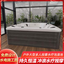 Villa courtyard SPA SPA bath outdoor surfing Whirlpool multi-person heated hot spring bath home