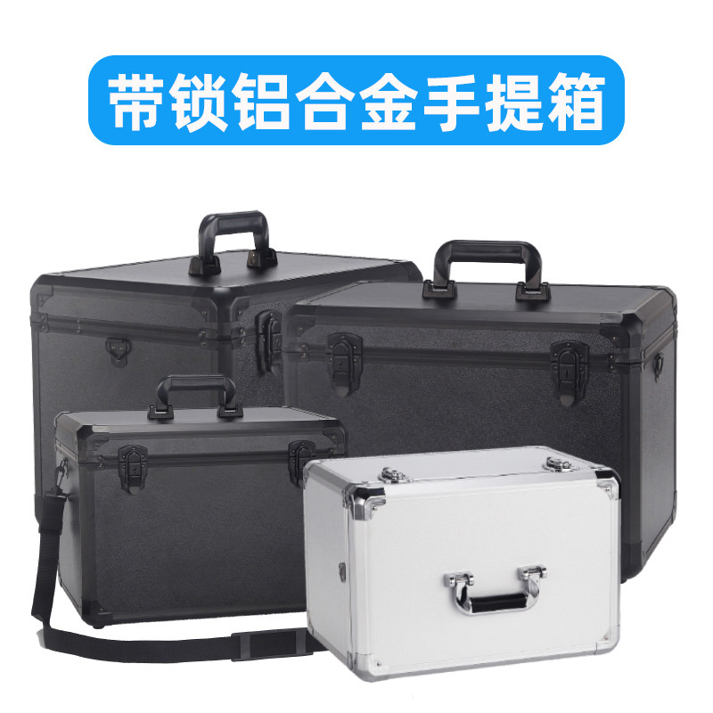 Kit containing box aluminium alloy suitcases Suitcases House Furniture Beautician Maintenance Instruments Instrumentation with locking system
