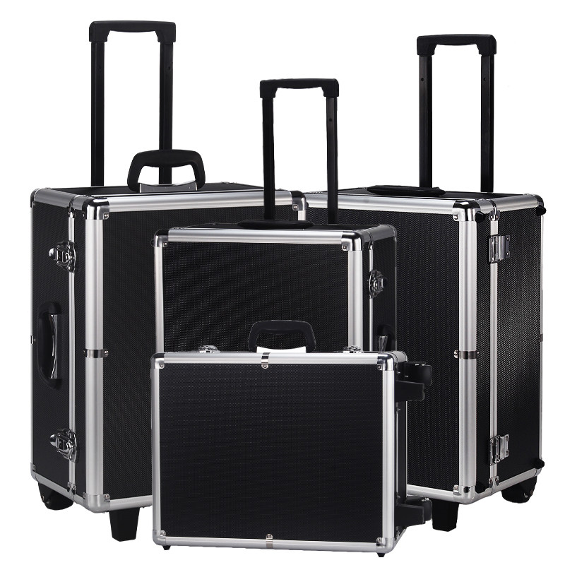 Lalever Toolbox Roller Type Aero Equipment Instrument Box Acoustic Exhibition Box Transport Case Aluminum Alloy Crate to do