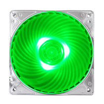 Yinxin SilverStone AP121 piercing projectile LED Green Light fan concentrated wind flow to reduce noise 12cm