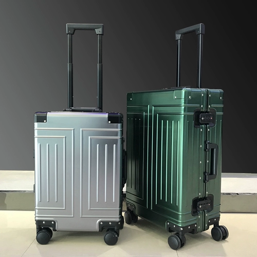 Металлический брендовый чемодан, вместительная и большая коробка подходит для мужчин и женщин для путешествий, алюминиево-магниевый сплав, популярно в интернете, 20 дюймов