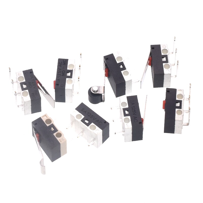 Mouse Switch Components Mouse Switch Three-Legged Roller Button with Handle Left and Right Bent ...