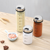 Home Small Two Glass Sprinkled Powder bottle Kitchen Home Pepper Powder Bottle jar Barbecue MSG Salt Jar Bottle Suit