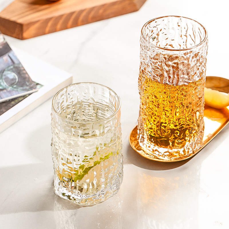 Guesthouse small two glacier tree glass glass Japanese cup coffee cup juice beer high value cup