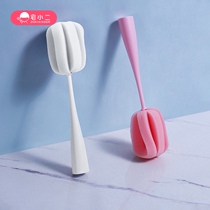 House two Cup brush Cup artifact long handle Sponge insulation glass bottle cleaning brush to remove tea stains small brush