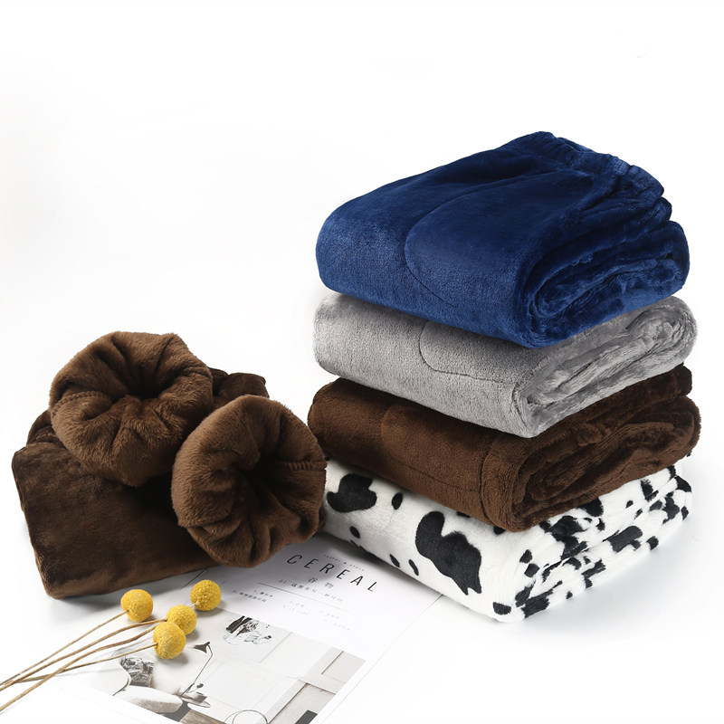 Flannel warm pajamas men and women's autumn and winter models thickened plus fleece warmth loose plus-size coral fleece home jackets