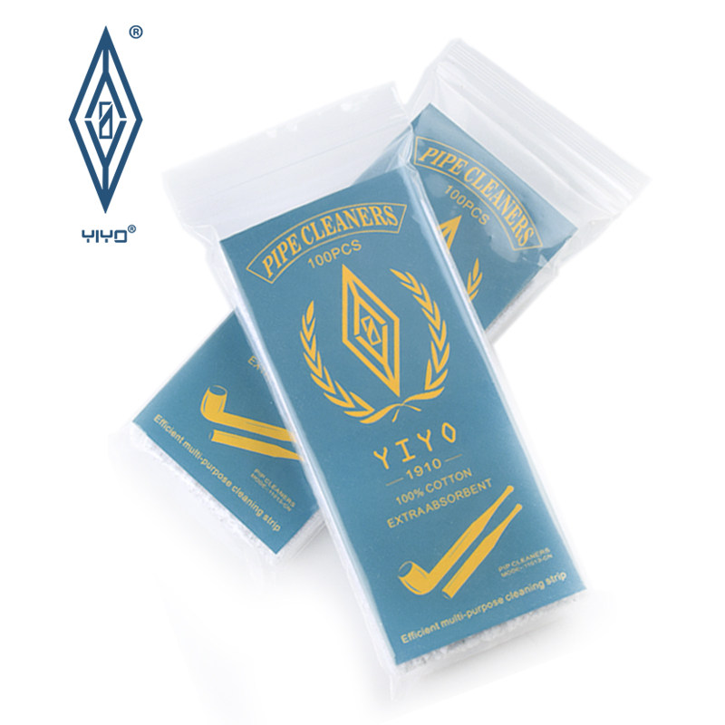 YIYO pipe cleaning through strip cotton does not shed hair 100 special accessories for pipe mouthpieces send metal through needles