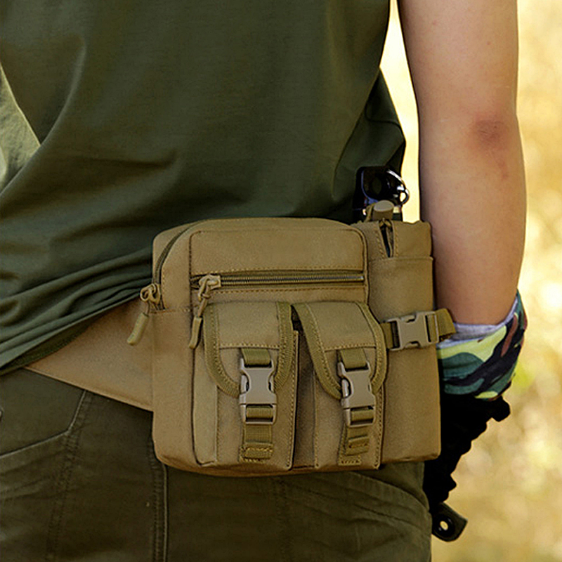 Multifunction outdoor kettle Purse Chest Bag Men Sports Waterproof Road Submarbles Practical Tactical Bag Wear kits