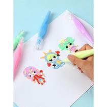 Expansion brush D three-dimensional popcorn bubble pen network new heating pine foam pen handmade watercolor pen
