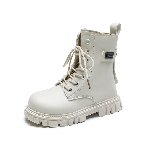 Martens, модные туфли в английском стиле, детские высокие сапоги, ботинки, в британском стиле, мягкая подошва, осенние