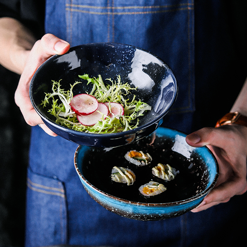 Creative Personality Bowl Single Dessert Bowl Salad Fruit Bowl Home ceramic rice bowls Bowl Snack Bowls Sushi Bowls-Taobao