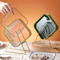 Spitting Disc Household Food Grade Spitting Skull Disc Dish Light Extravagant Table Fruit Small Snack Dish Spit Bone Tabletop Litter Tray