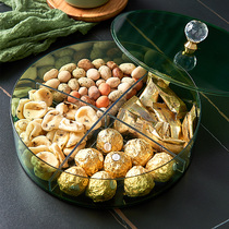 Dry Fruit Pan Home Transparent New Dry Fruit Box Living-room Minima Modern Candy Pan Melon Subpan Snack containing box