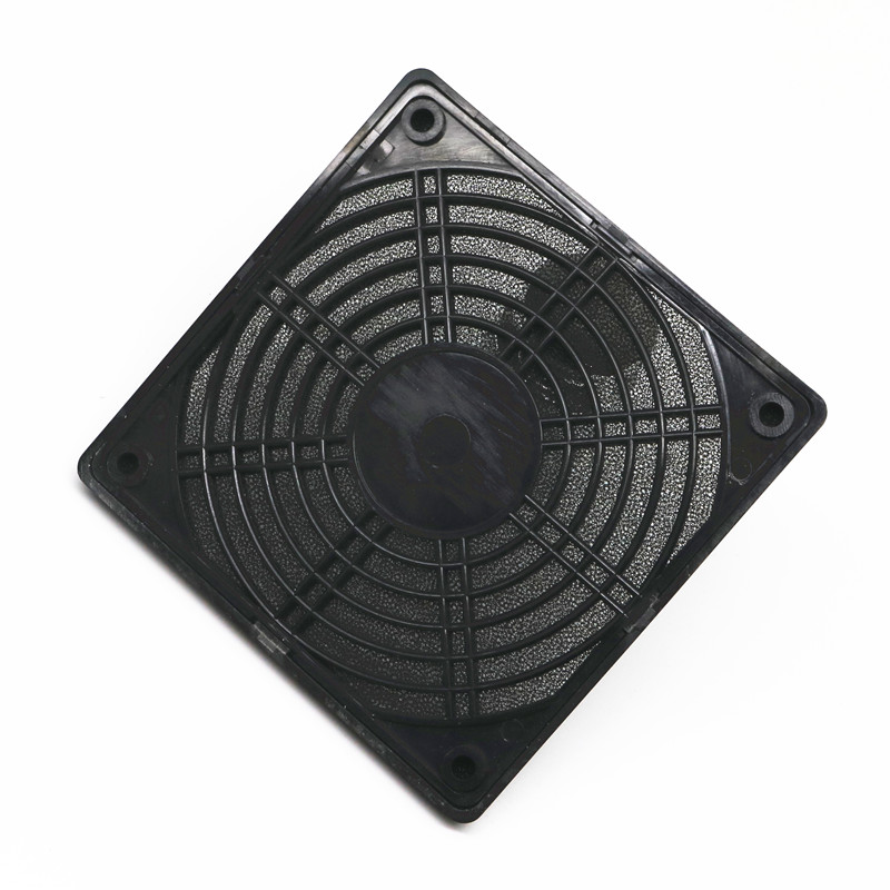 Axial flow blower anti-dust mesh hood 120 * 120 fan three-in-one plastic dust mesh 120 black protective net