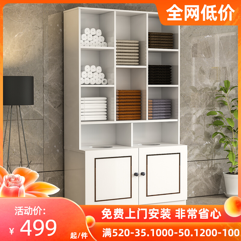 Hairdresser wooden towel cabinet matching locker use put towel beauty salon barber shop towel rack