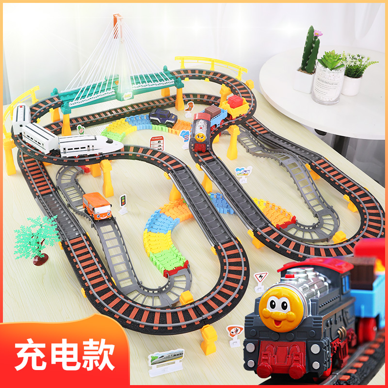 Train Toy Birthday Gift Utility Railcar for children High-speed Rail Harmony Number male child 1 1-2 years old