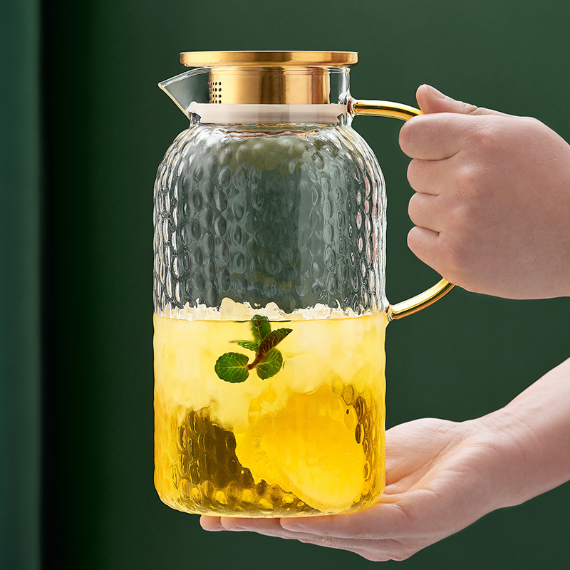 Cold kettle glass household high temperature resistant cold cup juice pot large capacity water heat resistant teapot glass pot cool kettle