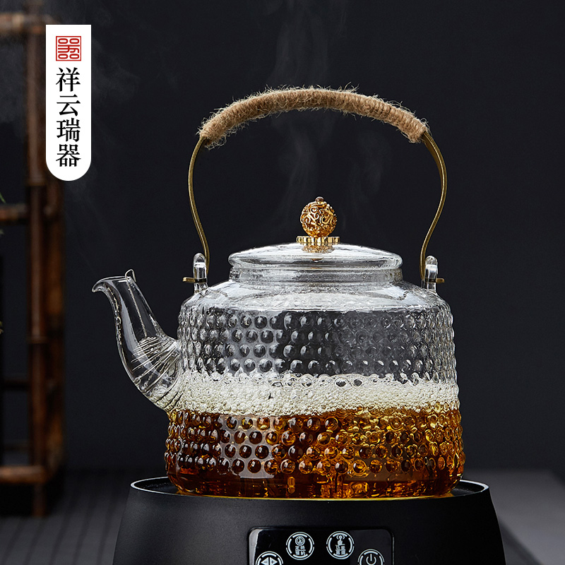 Thickened glass kettle electric ceramic stove boiling teapot heat-resistant teapot high-temperature-resistant beam pot large-capacity teapot