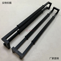 Chinese antique glass door handle European sliding glass door wooden door handle stainless steel handle black spot