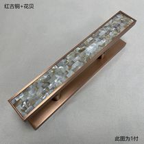 Glass door handle Hotel Villa club door handle shell craft handle high-end luxury door handle