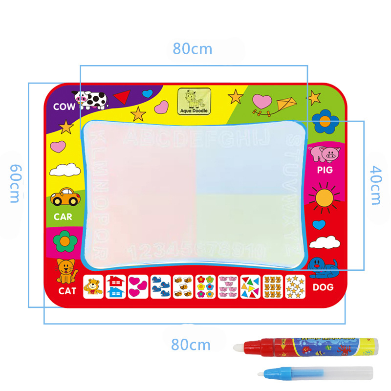 Oversized water canvas children's magical magic water canvas repeated graffiti painting early education puzzle canvas play colorful