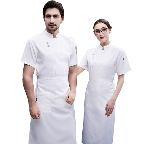 Высококачественный шеф-повар Рабочая одежда с коротким рукавом летние мужчины в воздухопроницаемой сухой стиле
