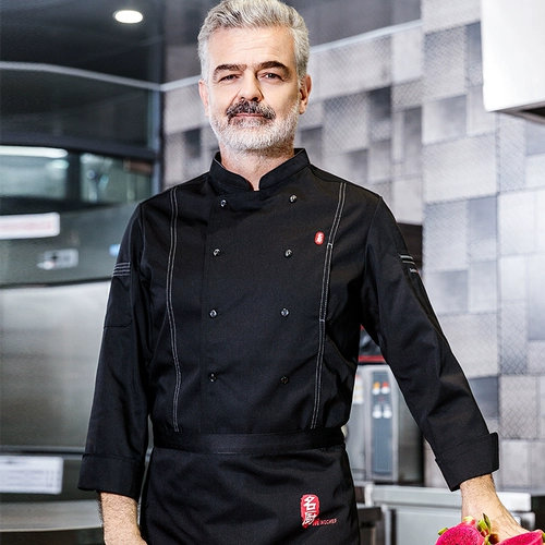 Старший шеф-повар Работа для мужчин с длинным рукавом утолщенным отель Catering Winter Kitchen Western Restaurant Chef Clothing High Story Women