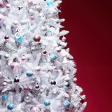 Белый брендовый рождественский декор для коммерческого использования, 2.1м