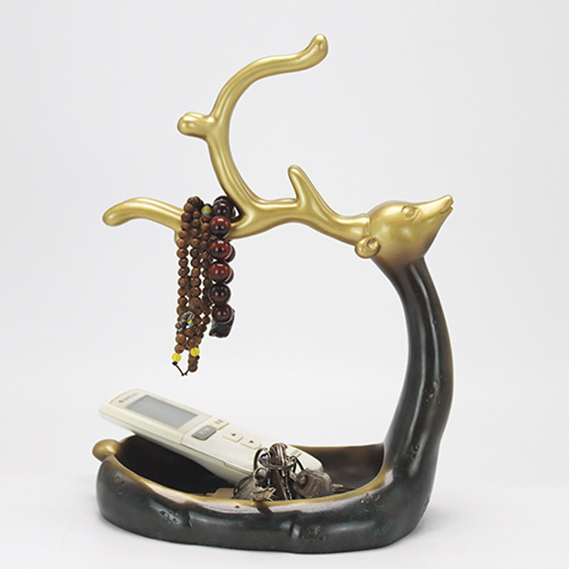 Put key storage box decoration decoration door porch creative desktop deer living room simple remote control multi-function