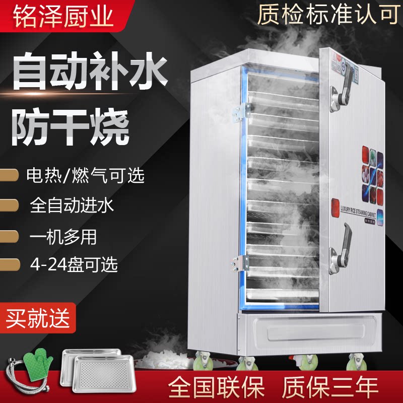 Electrical Dual-use Steamed Rice Cabinet Steamed Rice Box Commercial Home Small Steam Car Gas Gas Full Automatic Two Phases Large