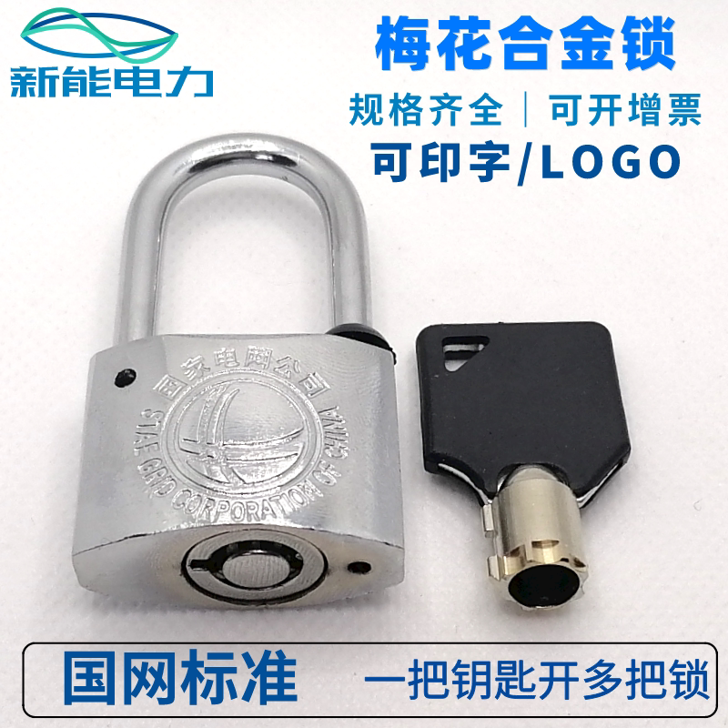 A key opens the pizza alloy lock China grid power meter box lock special lock open lock anti-water rust