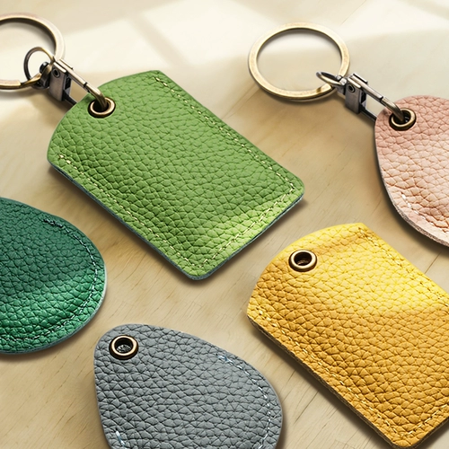 Картхолдер, прямоугольный брелок, защитный чехол, из натуральной кожи