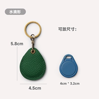 Коровья кожа-капелька-бархатный зеленый