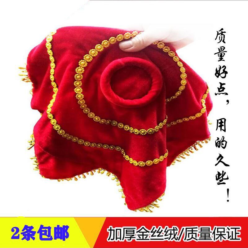 Dance handkerchief flower props professional Yangko dance examination exam hand holding flower two people turn thickened octagonal scarf