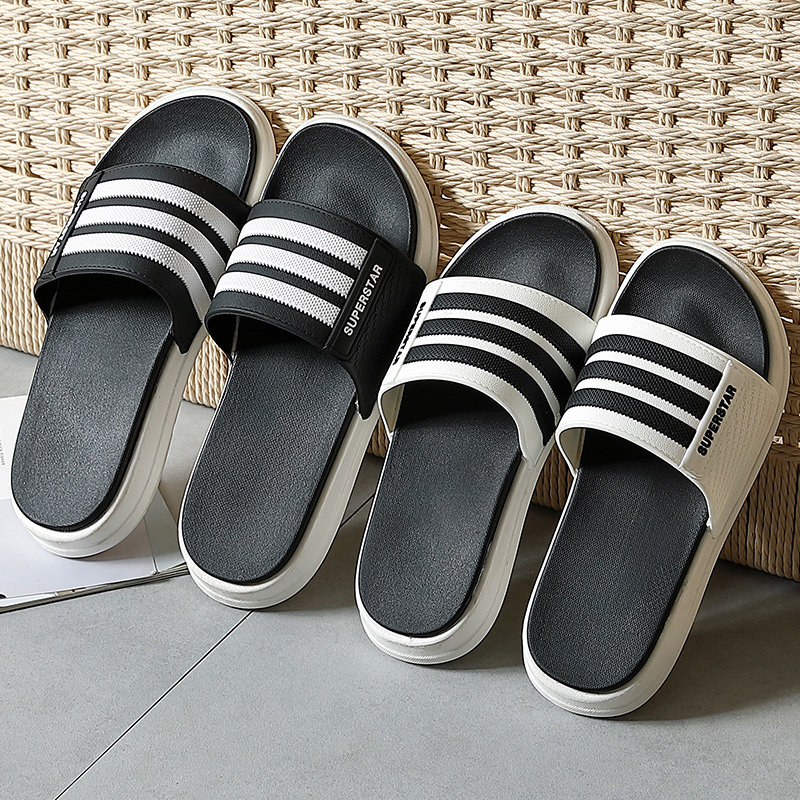 Slippers men's tide summer fashion wear Korean version of the soft bottom outdoor cool slippers non-slip men's beach new word