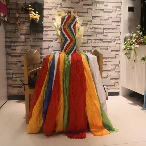 The Grand Shoji Master's hand-woven Hadamantai knot super large 14 * 145CM apart from the wishes of the Hada