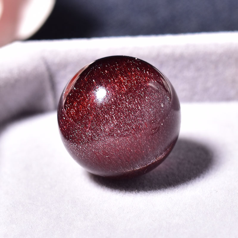 Natural super seven three-round backbone crystal round beads for men and women's hand pendant boutique with beads DIY accessories with hair single beads