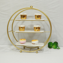 Dessert table swing pieces Show Shelves Dessert Pastry Trays Cold Meals Tea Hysteria Terrace Cake Rack Lower Afternoon Tea Refreshments Racks