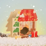 [Рождественский коттедж] Тогда рождественский сериал Golden Bear Cage Landscape Toy Toy Hammer Toy Toy Products