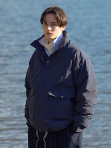 EviStub 21FW White Duck Suede Light Outdoor Retro Day Tie Head Warm Down Jacket Cityboy