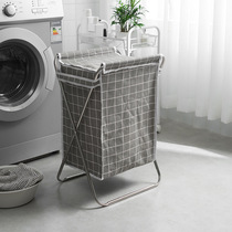Net celebrity household clothes basket with lid dirty clothes basket covered clothes toy storage basket foldable laundry basket