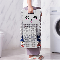 Large Number Folded Dirty Laundry Basket Containing Basket Plastic Home Toilet Free of perforated laundry basket Clothing Basket Bedroom Wall