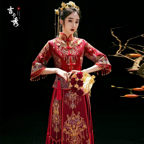 Традиционный свадебный наряд Сюхэ, свадебное платье, вечернее платье для беременных, коллекция 2023, большой размер