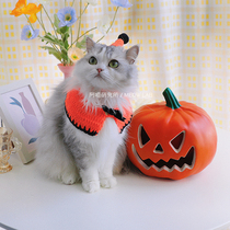 Ameow Institute original cat Halloween hat handwoven scarf cute pet clothes scarf