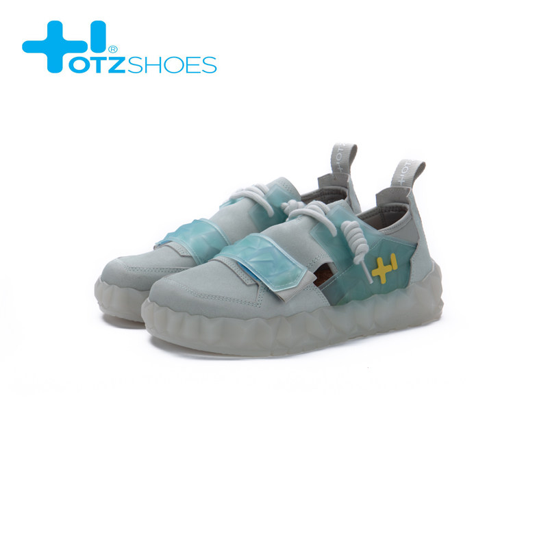 OTZShoes Summer Series Jelly Shoes Men's Ugly Cute Round Head Women's Casual Thick Bottom Shallow Mouth Breathable Comfortable 2021 New