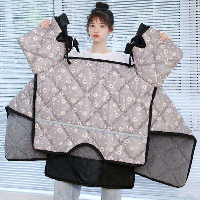 Electric vehicle 2021 winter windshield is waterproof new motorcycle windshield cover large size enlarged front windshield