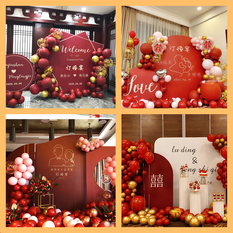 Engagement Background Wall decorated wedding home feast Joe moving creative photo wall celebration kt board custom birthday party
