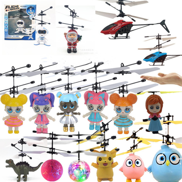 Smart Levitation Seven-color Induction Aircraft Ball Children Helicopter Toy Remote Control Flying Little Fairy Hot Sell-Taobao