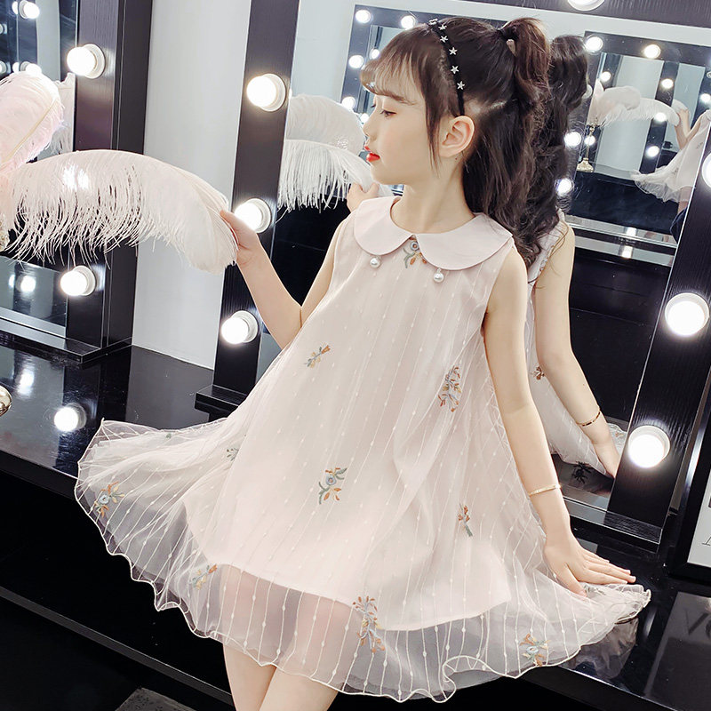 Girl's tennis dress dress 2023 Summer new Korean version Fashion children's clothing Children's vest Dress Foreign Air Princess Skirt-Taobao