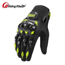 Motorcycle Riding Gloves Mens Four Seasons Anti-Fall Racing All Finger Summer Breathable Locomotive Rider Equipped Gloves Female